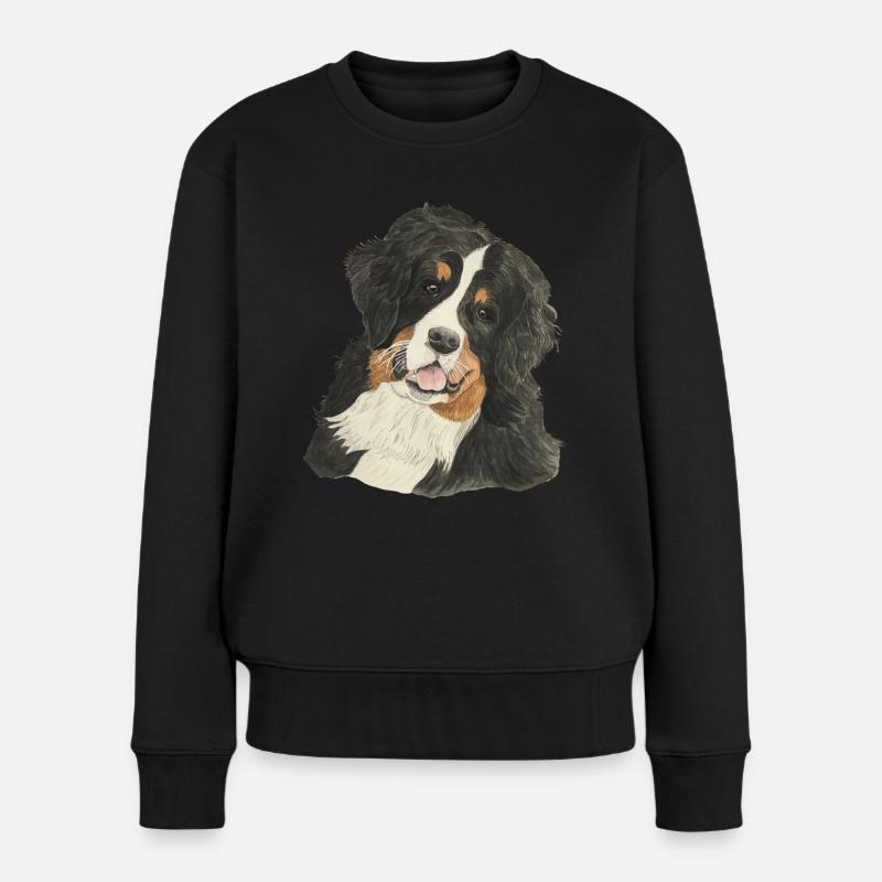 Berner Sennenhund - Frauen Premium Bio Pullover - Schwarz