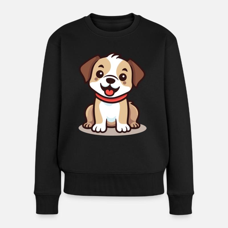 Conception de chien mignon pour les propriétaires de chiens - Pull Premium bio Femme - noir