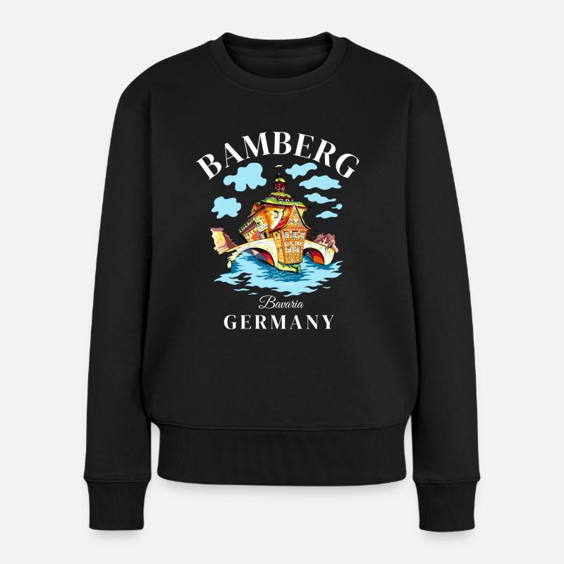 Bamberg, Allemagne, Bavière, Deutschland - Pull Premium bio Femme - noir