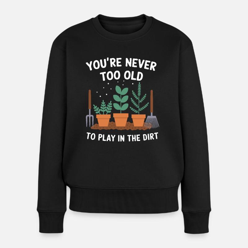 Gärtner Garten Pflanzen Gartenarbeit - Frauen Premium Bio Pullover - Schwarz