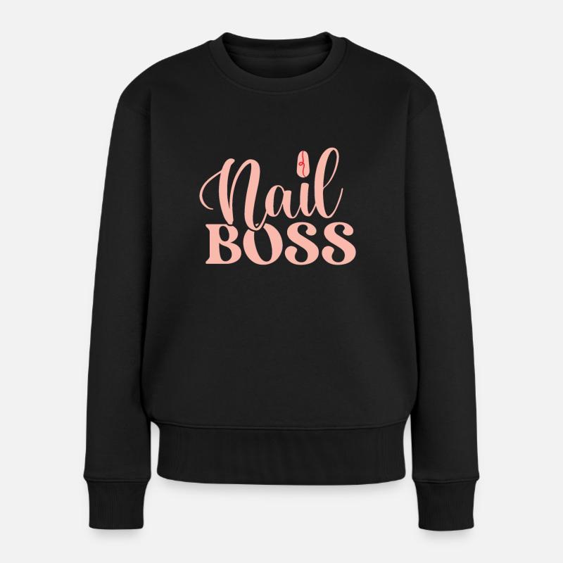 Nail Boss für eine Kosmetikerin oder - Frauen Premium Bio Pullover - Schwarz