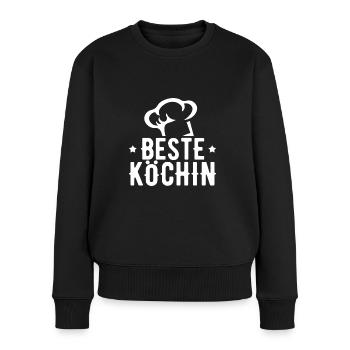 Kochen Kochkunst Beste Köchin Geschenk - Frauen Premium Bio Pullover - Schwarz - Vorne - Julia (174cm)