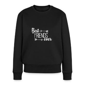 Best friend ever - Pull Premium bio Femme - noir - Devant - Julia (174cm)