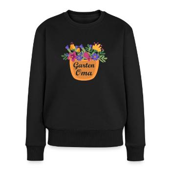 Garten Gartenarbeit Geschenk Gärtnerin Oma - Frauen Premium Bio Pullover - Schwarz - Vorne - Julia (174cm)