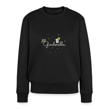 Ginderella - Frauen Premium Bio Pullover - Schwarz - Vorne - Julia (174cm)