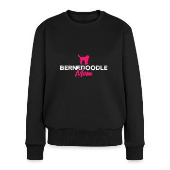 Bernedoodle mom - Women's Premium Organic Jumper - black - Front - Julia (174cm)