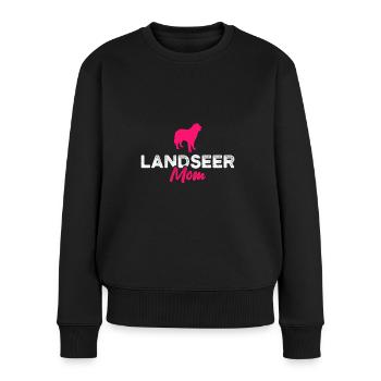Maman Landseer - Pull Premium bio Femme - noir - Devant - Julia (174cm)