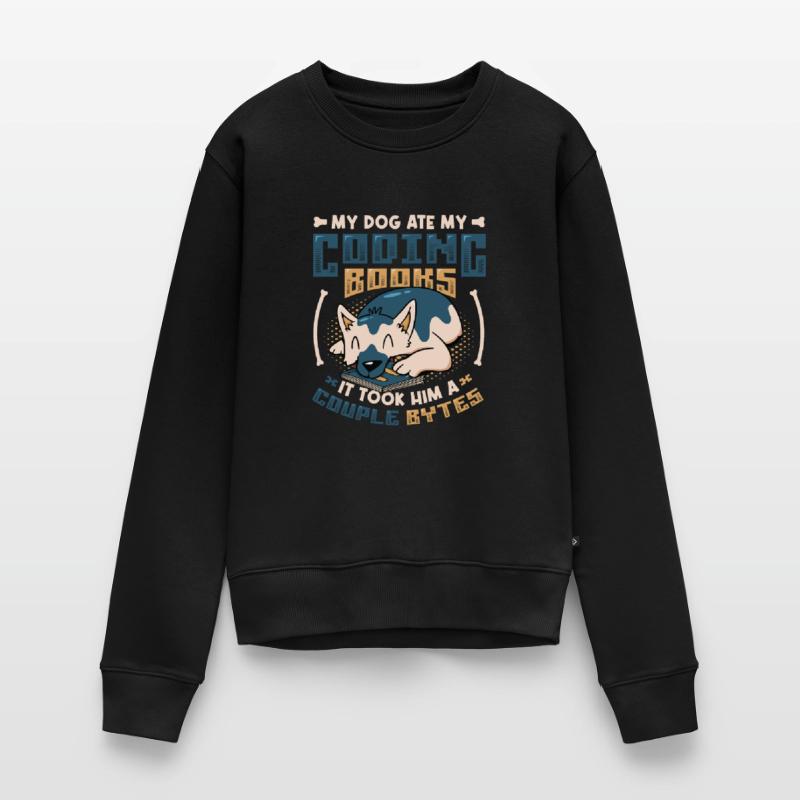 Hund Bytes Code Computer Scherz Programmierung Frauen Premium Bio Pullover