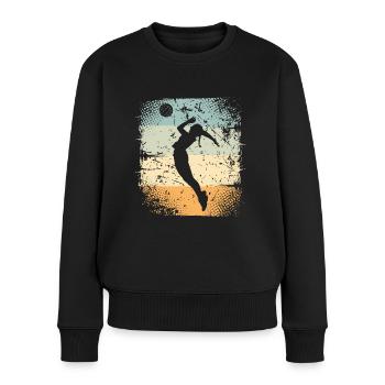Volleyball - Women's Premium Organic Jumper - black - Front - Julia (174cm)