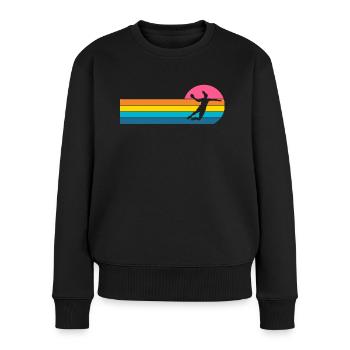 Handball Handball Joueur de handball féminin - Pull Premium bio Femme - noir - Devant - Julia (174cm)