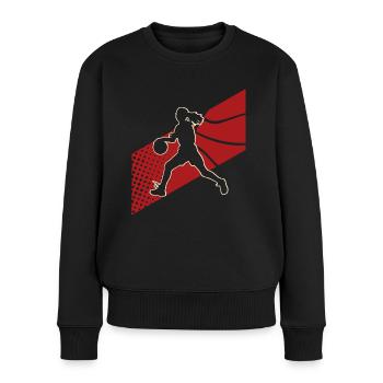 Basketball féminin Basketball féminin - Pull Premium bio Femme - noir - Devant - Julia (174cm)