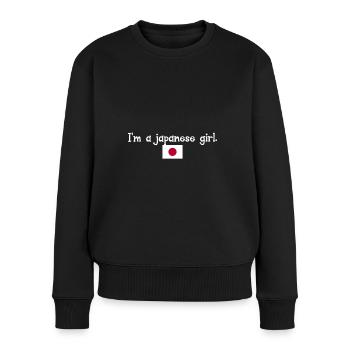 Je suis une fille japonaise - Pull Premium bio Femme - noir - Devant - Julia (174cm)