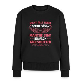 Erzieherin Kinder Betreuung Tagesmutter Geschenk - Frauen Premium Bio Pullover - Schwarz - Vorne - Julia (174cm)