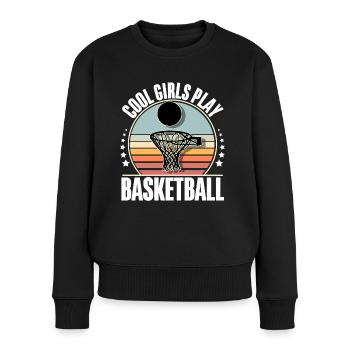 Basketteur Basketteur Femmes Filles - Pull Premium bio Femme - noir - Devant - Julia (174cm)