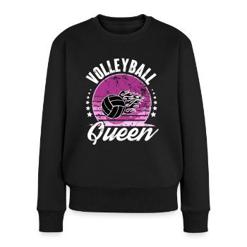 Volley-ball - Pull Premium bio Femme - noir - Devant - Julia (174cm)