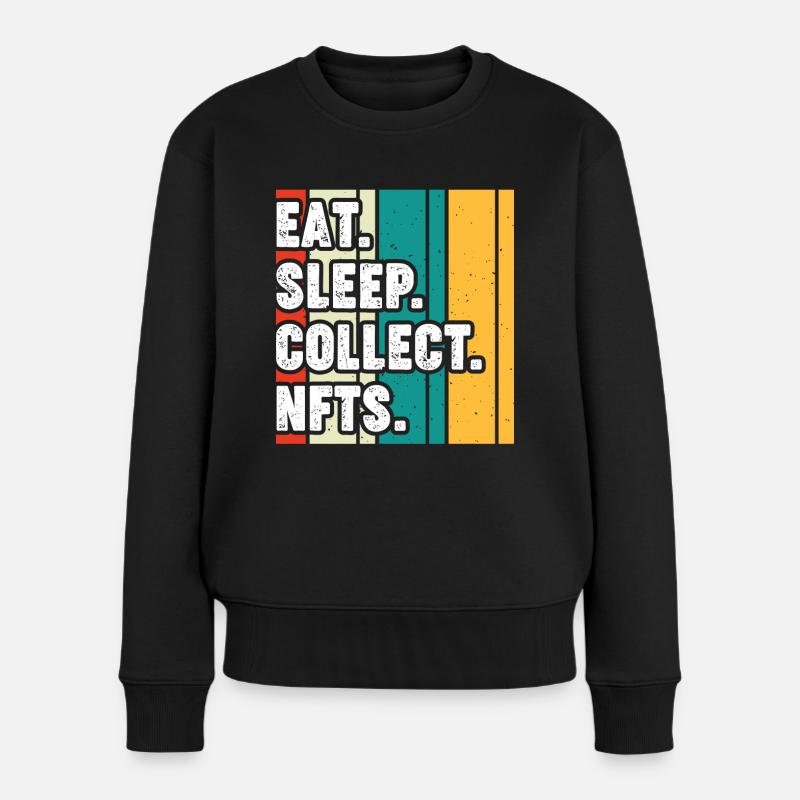 NFT - Frauen Premium Bio Pullover - Schwarz