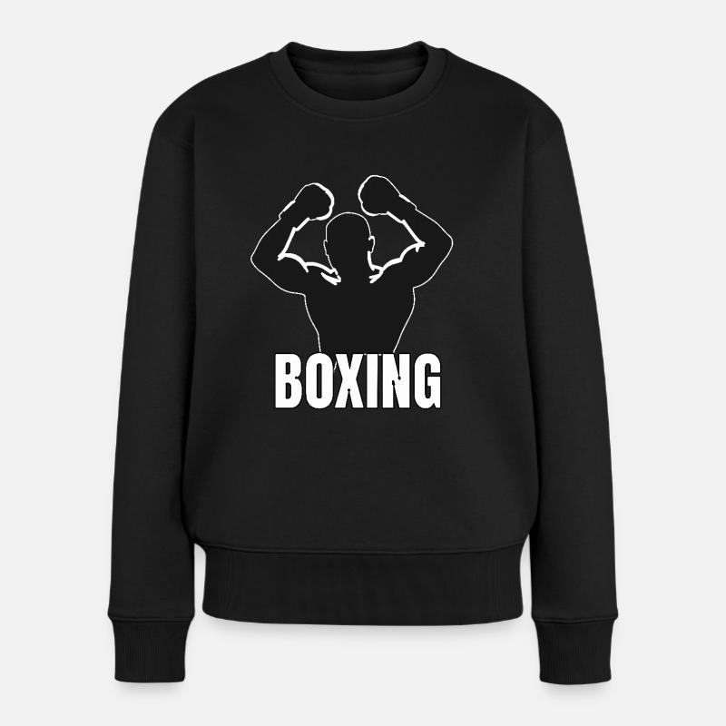 Boxing für einen Boxer für einen Boxer und Box - Frauen Premium Bio Pullover - Schwarz