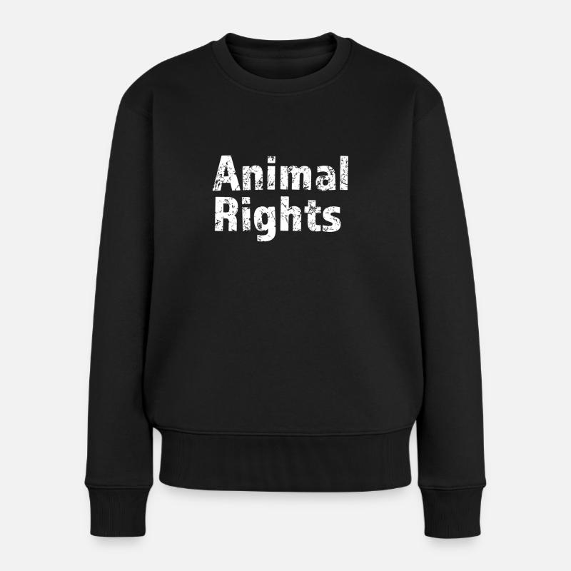 Droits des animaux - Pull Premium bio Femme - noir