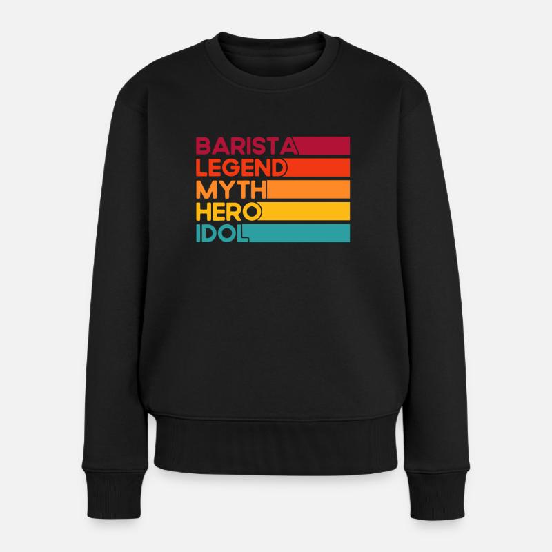 Barista Geschenkidee Coffee Lover Coffee Brewing - Frauen Premium Bio Pullover - Schwarz