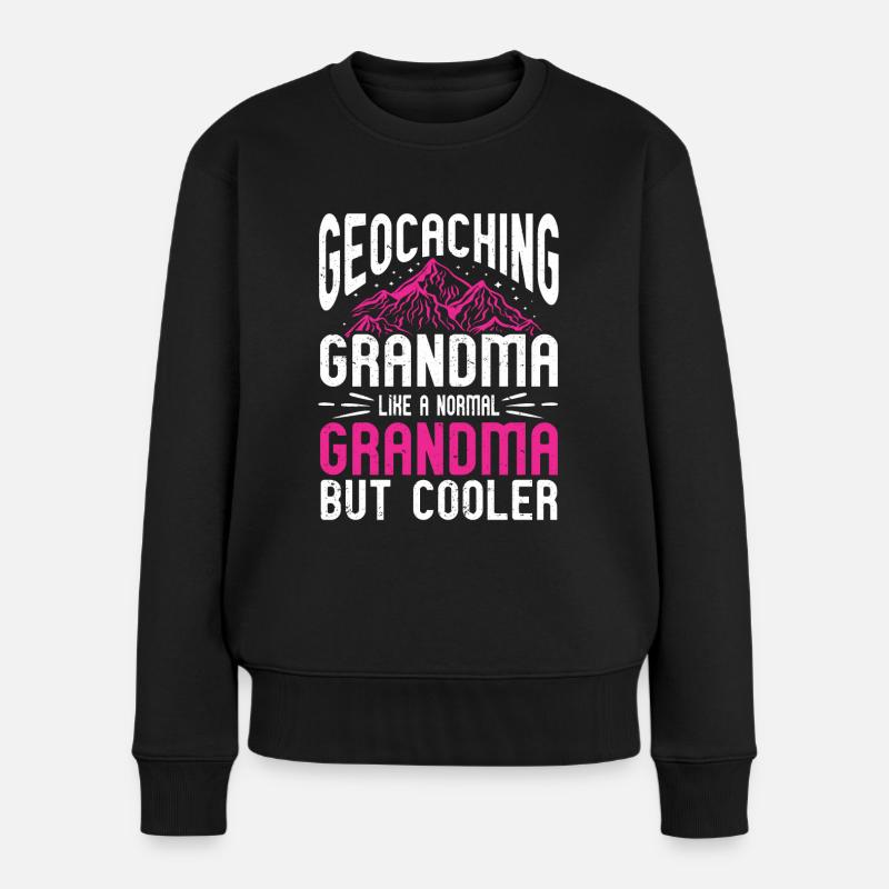 Geocaching Geschenk Geocacher Geocache - Frauen Premium Bio Pullover - Schwarz