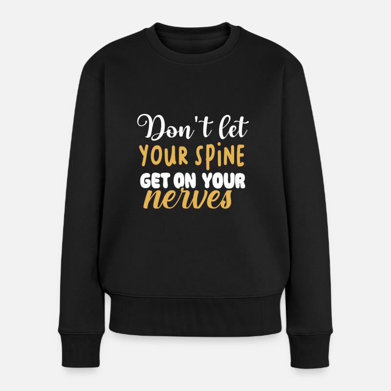 Chiropraktiker Chiropraktik - Frauen Premium Bio Pullover - Schwarz