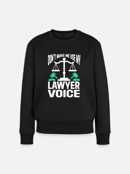 Law Lawyer - Frauen Premium Bio Pullover - Schwarz