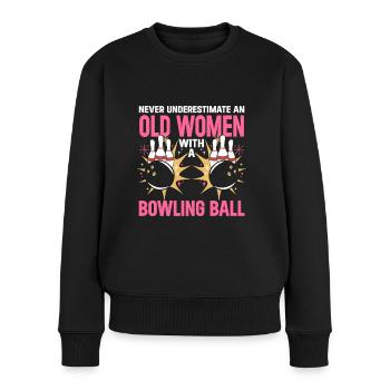 Boule de bowling Bowler - Pull Premium bio Femme - noir - Devant - Julia (174cm)