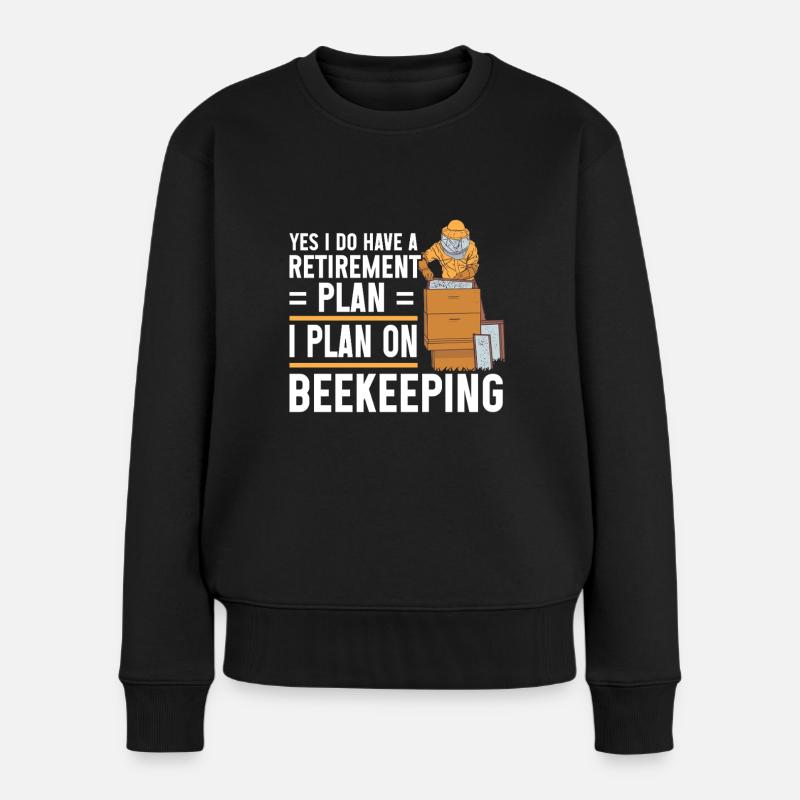 Beekeeping Bees Beekeeper - Frauen Premium Bio Pullover - Schwarz