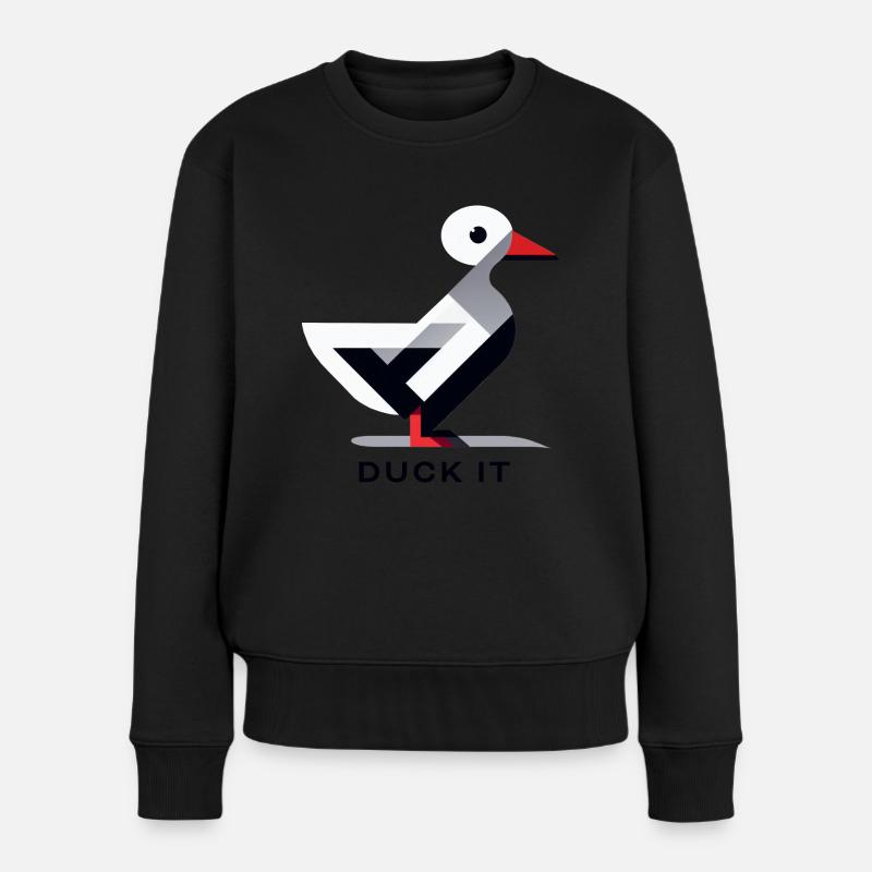 Canardez-le - Pull Premium bio Femme - noir