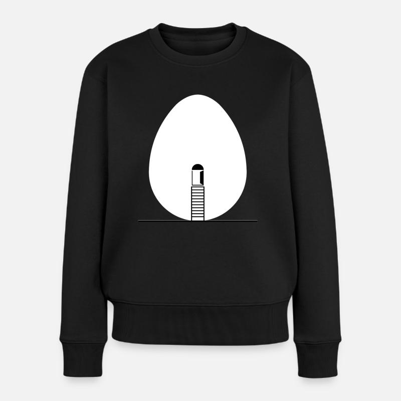 Oeuf oeuf oeuf - Pull Premium bio Femme - noir