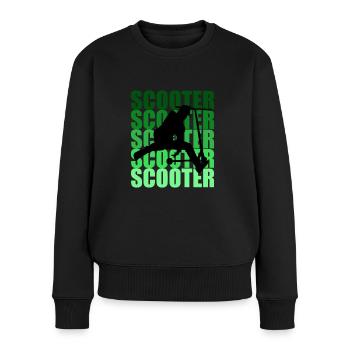 Scooter - Frauen Premium Bio Pullover - Schwarz - Vorne - Julia (174cm)