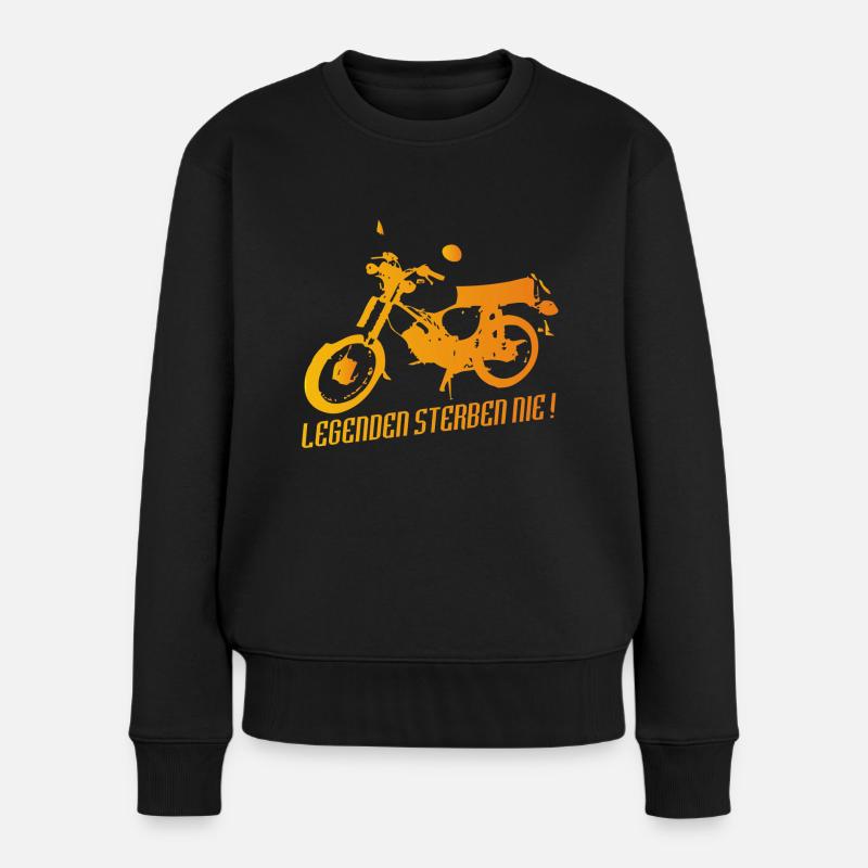 Simson S51 Enduro Legende - Frauen Premium Bio Pullover - Schwarz