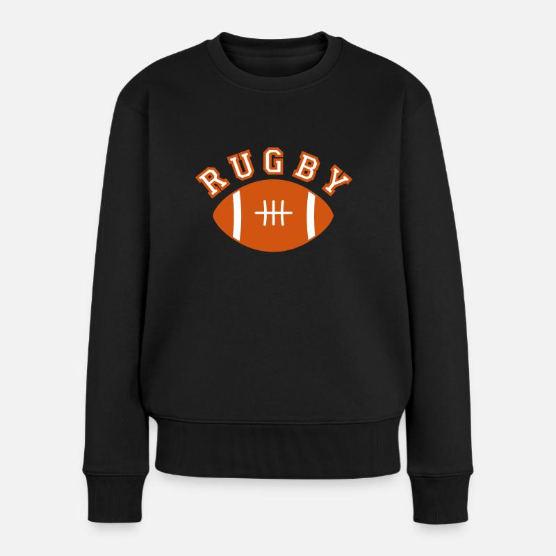 Rugby - Pull Premium bio Femme - noir