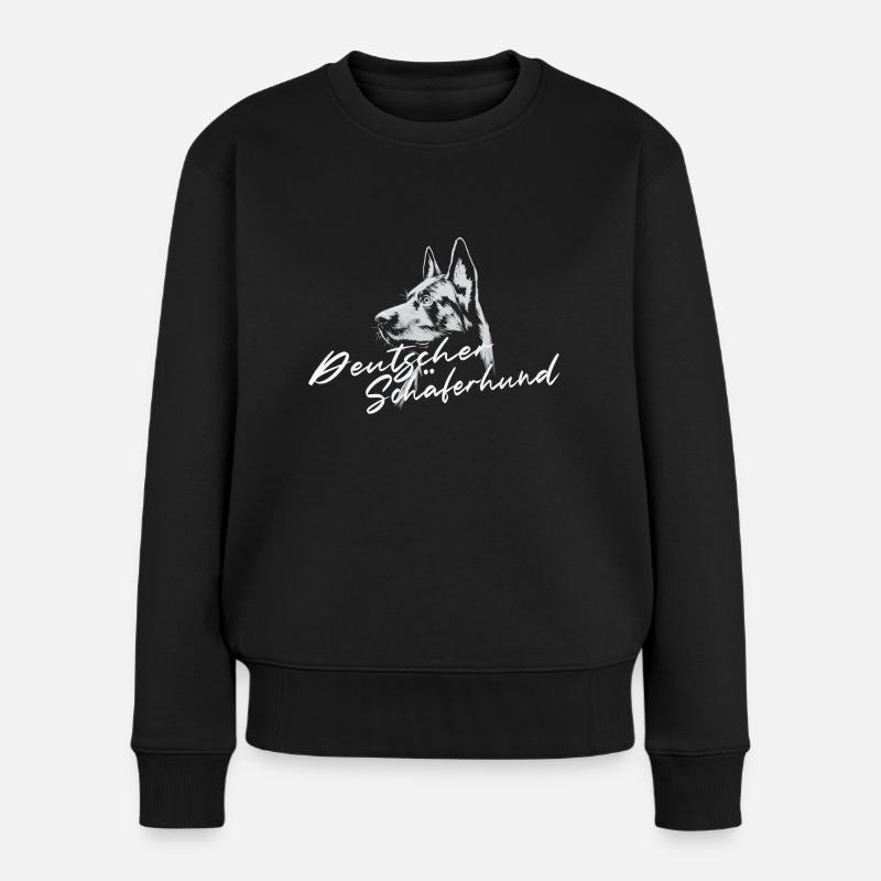 Deutscher Schäferhund IGP Hundesport - Frauen Premium Bio Pullover - Schwarz