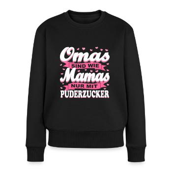 Mama Oma Omi Mutter Großmutter Geschenk - Frauen Premium Bio Pullover - Schwarz - Vorne - Julia (174cm)