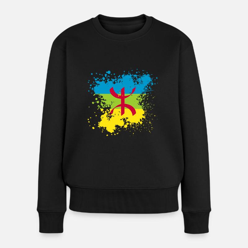 Amazigh - Pull Premium bio Femme - noir