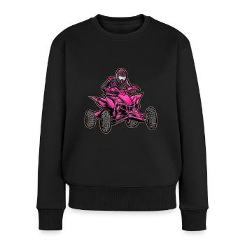 Quad VTT Tout-terrain Quad Rider - Pull Premium bio Femme - noir - Devant - Julia (174cm)