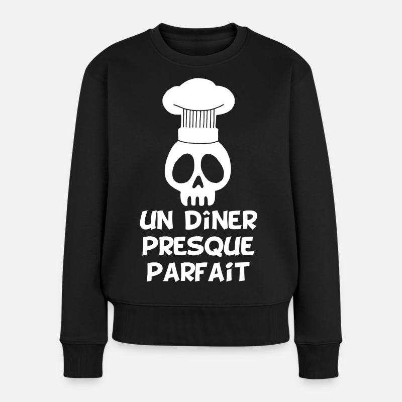 Un dîner presque parfait - Pull Premium bio Femme - noir