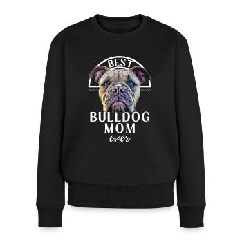 Bulldogge - BEST Bulldog MOM - Bulldoggen Mama - Pull Premium bio Femme - noir - Devant - Julia (174cm)