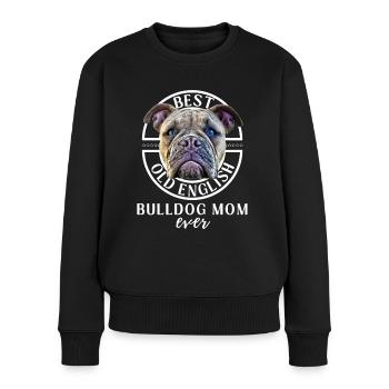 Bulldogge - BEST Bulldog MOM - Bulldoggen Mama - Pull Premium bio Femme - noir - Devant - Julia (174cm)