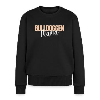 Bulldog MOM Bulldog Bulldogs MAMA - Pull Premium bio Femme - noir - Devant - Julia (174cm)