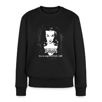 Vampirkönigin des Grauens - Frauen Premium Bio Pullover - Schwarz - Vorne - Julia (174cm)