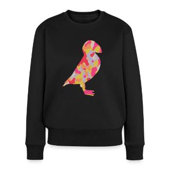 Puffin Papageitaucher Kinder Papageientaucher - Frauen Premium Bio Pullover - Schwarz - Vorne - Julia (174cm)
