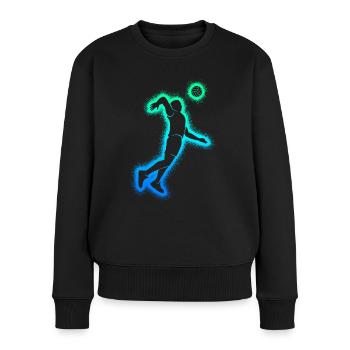 Pallavolo Pallavolo Pallavolo Pallavolo Maschile - Maglione ecologico premium da donna - nero - Fronte - Julia (174cm)