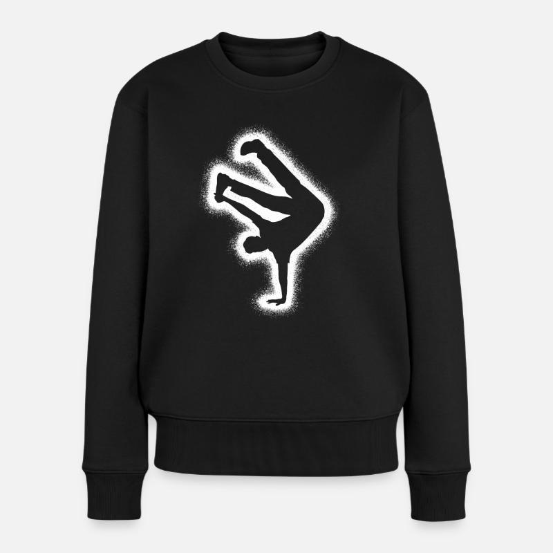 Breakdance Tanzen Breakdancer Kinder Breakdancer - Frauen Premium Bio Pullover - Schwarz