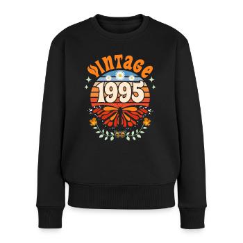 Papillon Year 1995 Woman 30 Years Anniversary - Women's Premium Organic Jumper - black - Front - Julia (174cm)