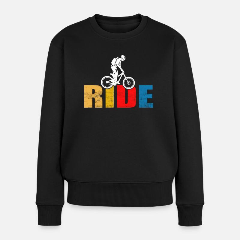 RIDE VTT - Pull Premium bio Femme - noir