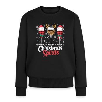 Esprits de Noël - Pull Premium bio Femme - noir - Devant - Julia (174cm)