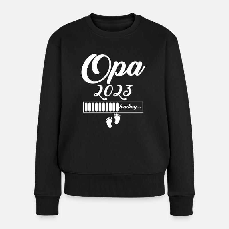 Opa 2023 - Frauen Premium Bio Pullover - Schwarz