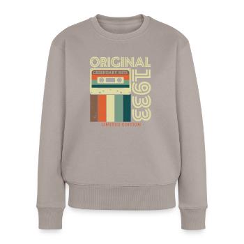 Birthday present 1933 - Women's Premium Organic Jumper - taupe - Front - Julia (174cm)